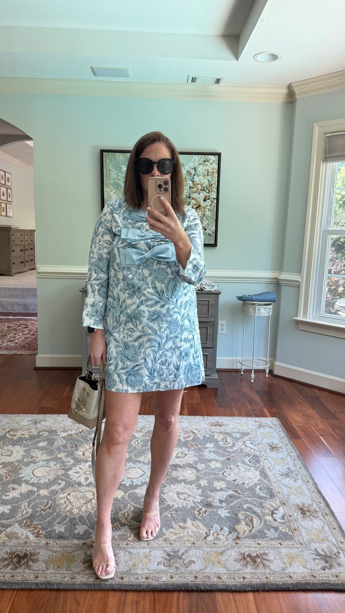 Spring time dress. Wedding guest. Horse races. Church events. Sunday best. Bow details are sweet. Long sleeves for chilly days but material is great for hot weather. Great dress for European vacation  

#LTKOver40 #LTKTravel #LTKSeasonal