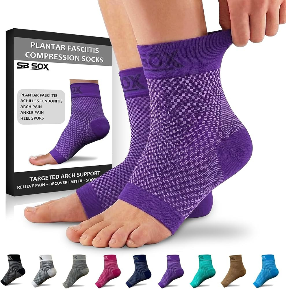 SB SOX Plantar Fasciitis Compression Socks \u2013 Arch Support Sleeve for Heel Pain Relief, Achil... | Amazon (US)