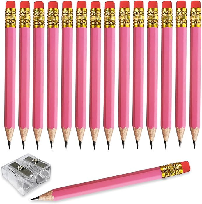 Adhere 25pcs Golf Pencils with eraser Hexagon Wooden Pencils Graphite 2B for Golf Event Scoring,C... | Amazon (US)