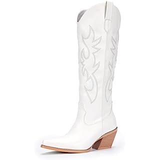 GLOBALWIN Women's Mid Calf The Western Cowboy Cowgirl Boots | Amazon (US)