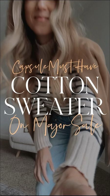 J.Crew cotton sweater on major sale. perfect for your capsule wardrobe to dress up or down.  TTS  

#LTKCyberWeek #LTKVideo #LTKGiftGuide