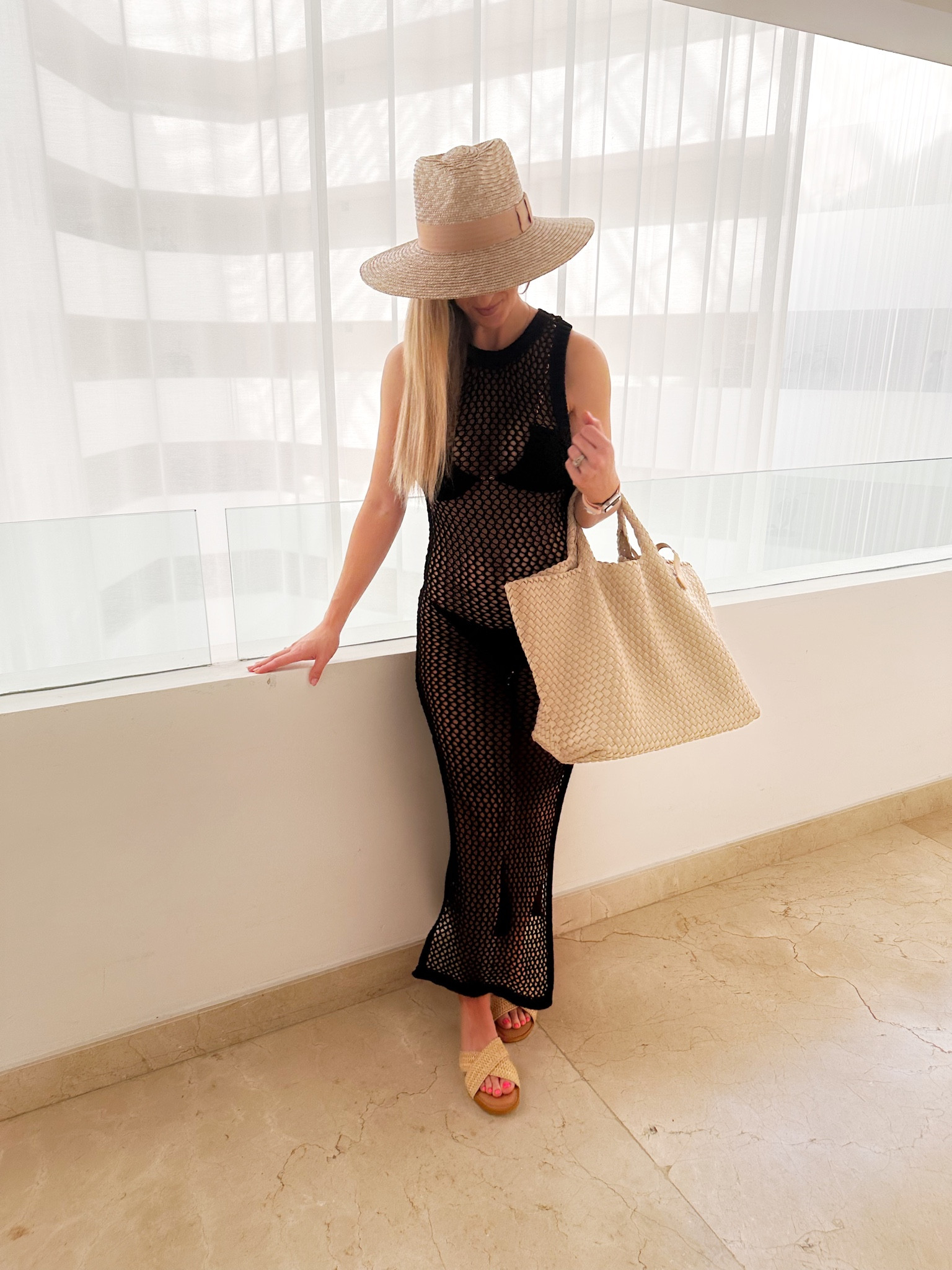 First day of vacay look! Swim cover up. Bikini. Sun hat  

#LTKswim #LTKtravel #LTKSeasonal