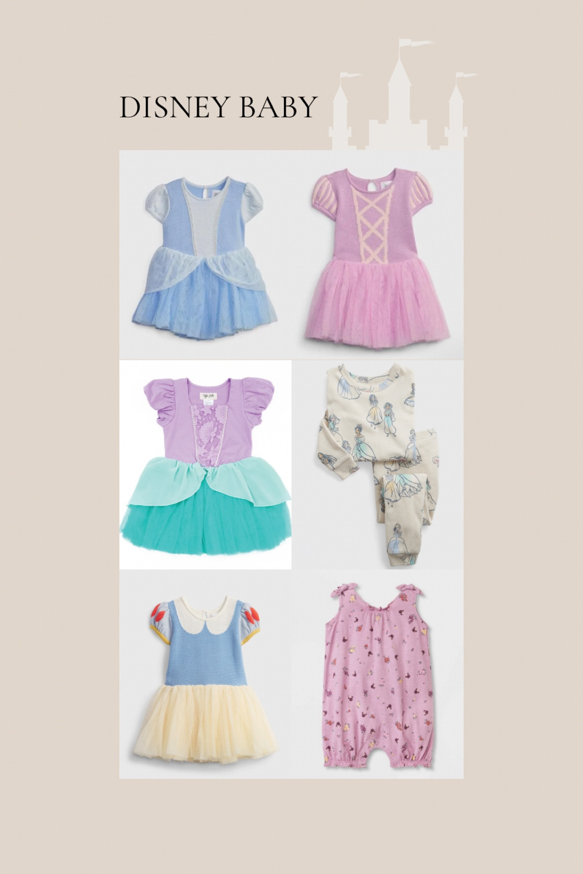 Baby girl Disney outfits in my cart!