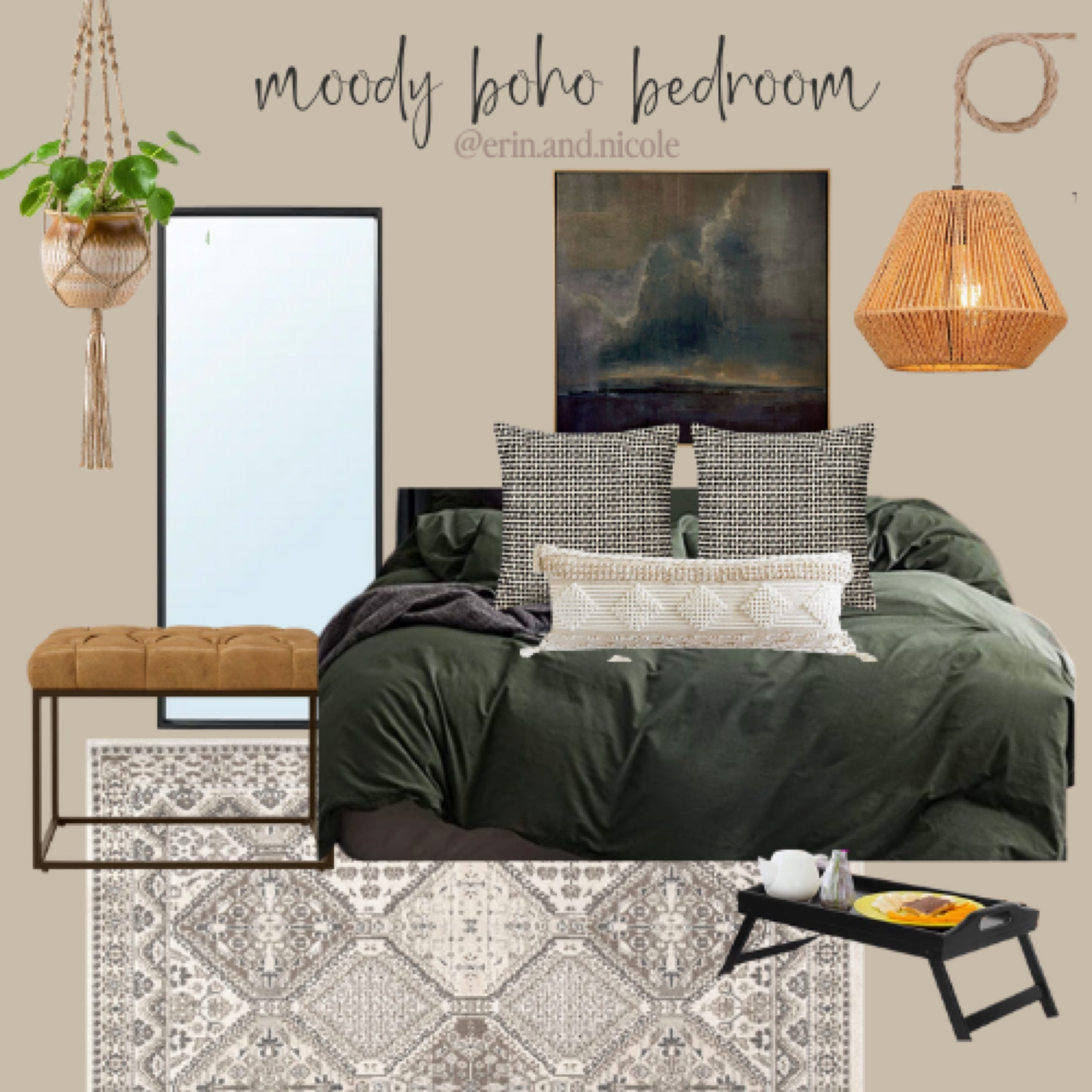 Moody boho bedroom 🌱

#LTKhome