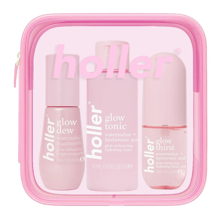 Holler The Glow Method Skincare Essentials Kit, 3 Piece Set | Walmart (US)