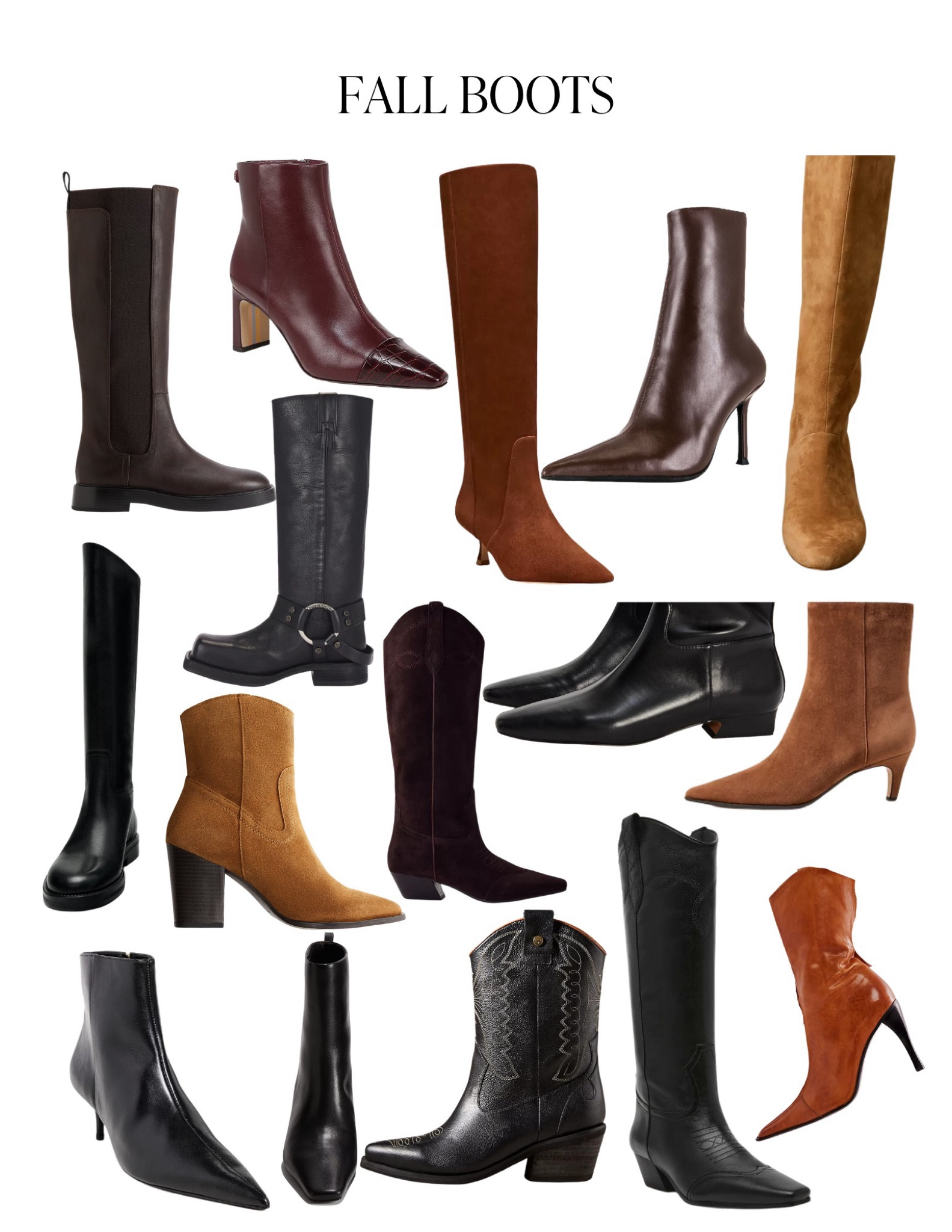 some of my favorite boots for fall! I loveee a pointed toe boot, it elevates any outfit. Flat boots are key for me too with kids. I added options at different price points too 👢

#LTKShoeCrush #LTKStyleTip #LTKSeasonal