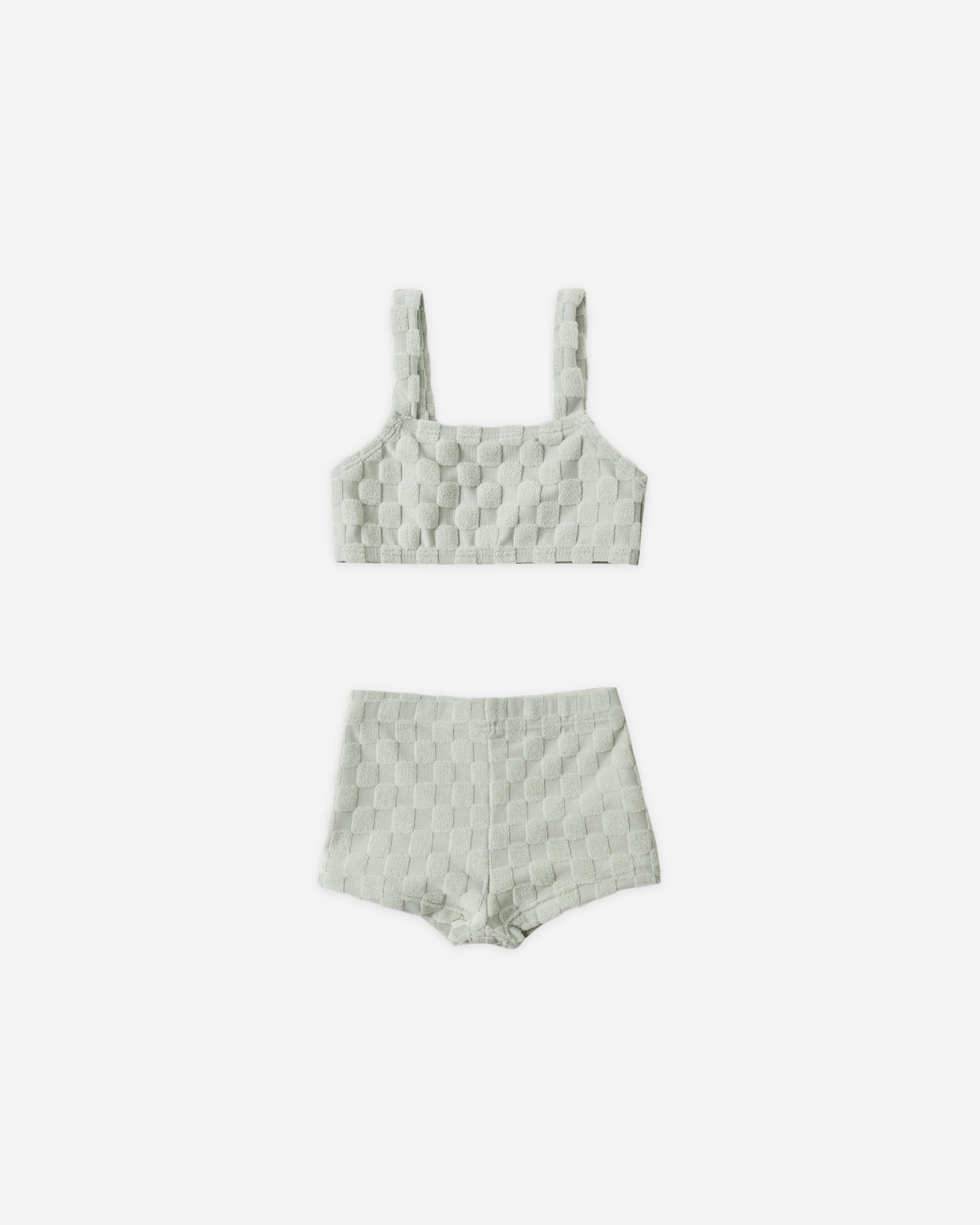 Dylan Bikini Sage Check | Rylee + Cru