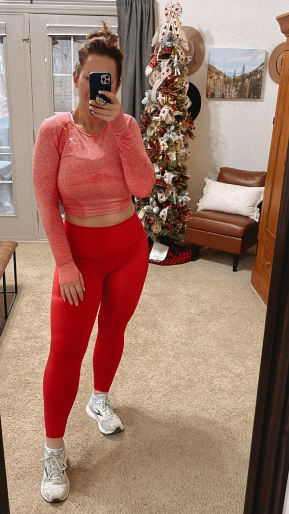 Workout OOTD. Shirt is old from Gym Shark (can’t link) Linked a similar option below  

#LTKmidsize #LTKfitness #LTKHoliday