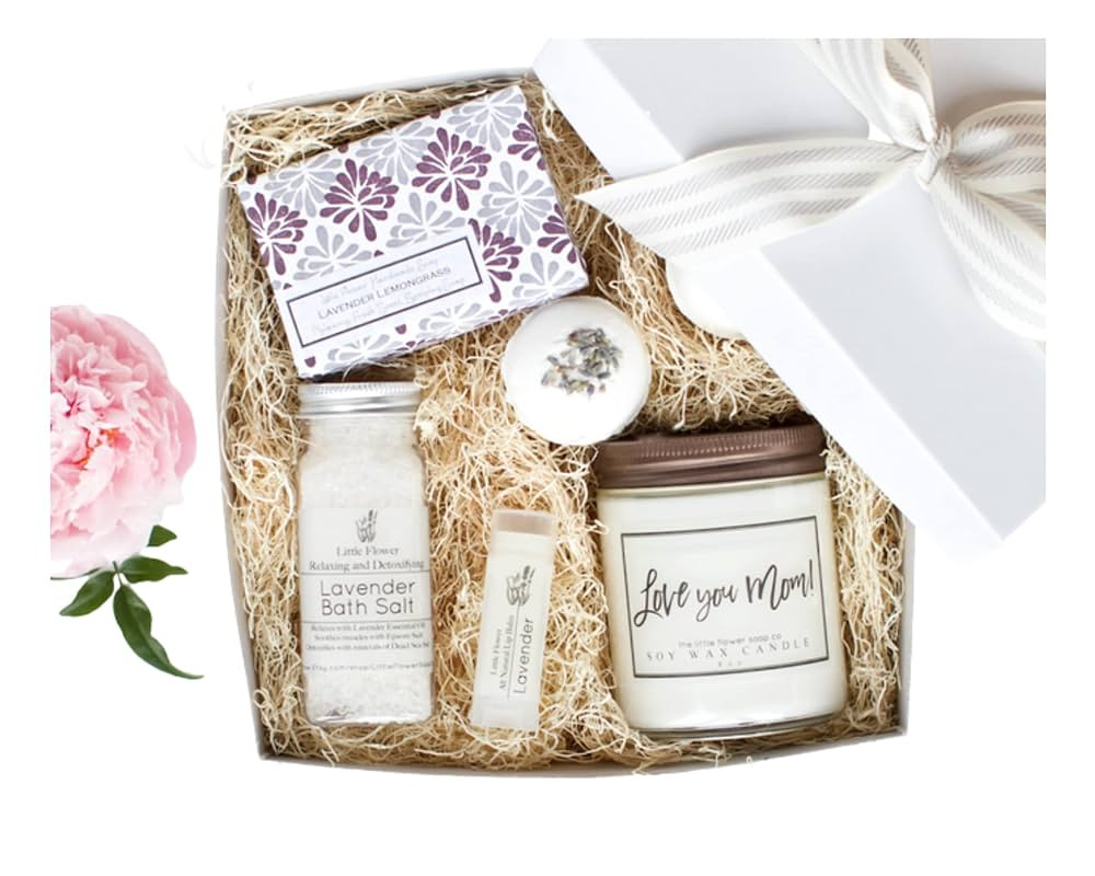 The Little Flower Soap Co. Est. 2010 Luxury Spa Day Gift for Women - Relaxing Lavender Essential ... | Amazon (US)