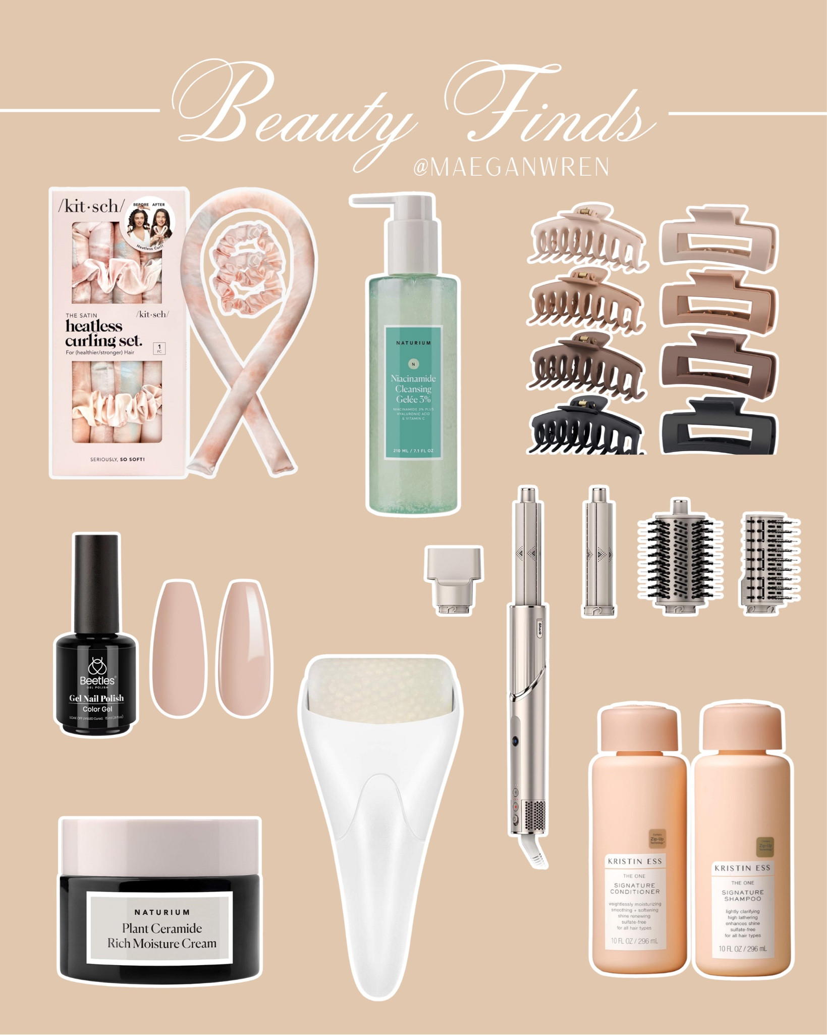 Christmas Holiday Gift Guide // BEAUTY FINDS

Heatless curls, Naturium face wash, cleanser, neutral hair clips, non toxic gel nail polish, facial ice roller, Kristen Ess hair care, shampoo and conditioner, Naturium plant ceramide moisturizer, shark heatless hair styling tool, affordable finds, Amazon, stocking stuffers

#LTKSeasonal #LTKHoliday #LTKGiftGuide