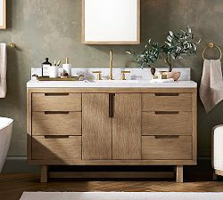 Portola 56" Single Wide Sink Vanity | Pottery Barn (US)