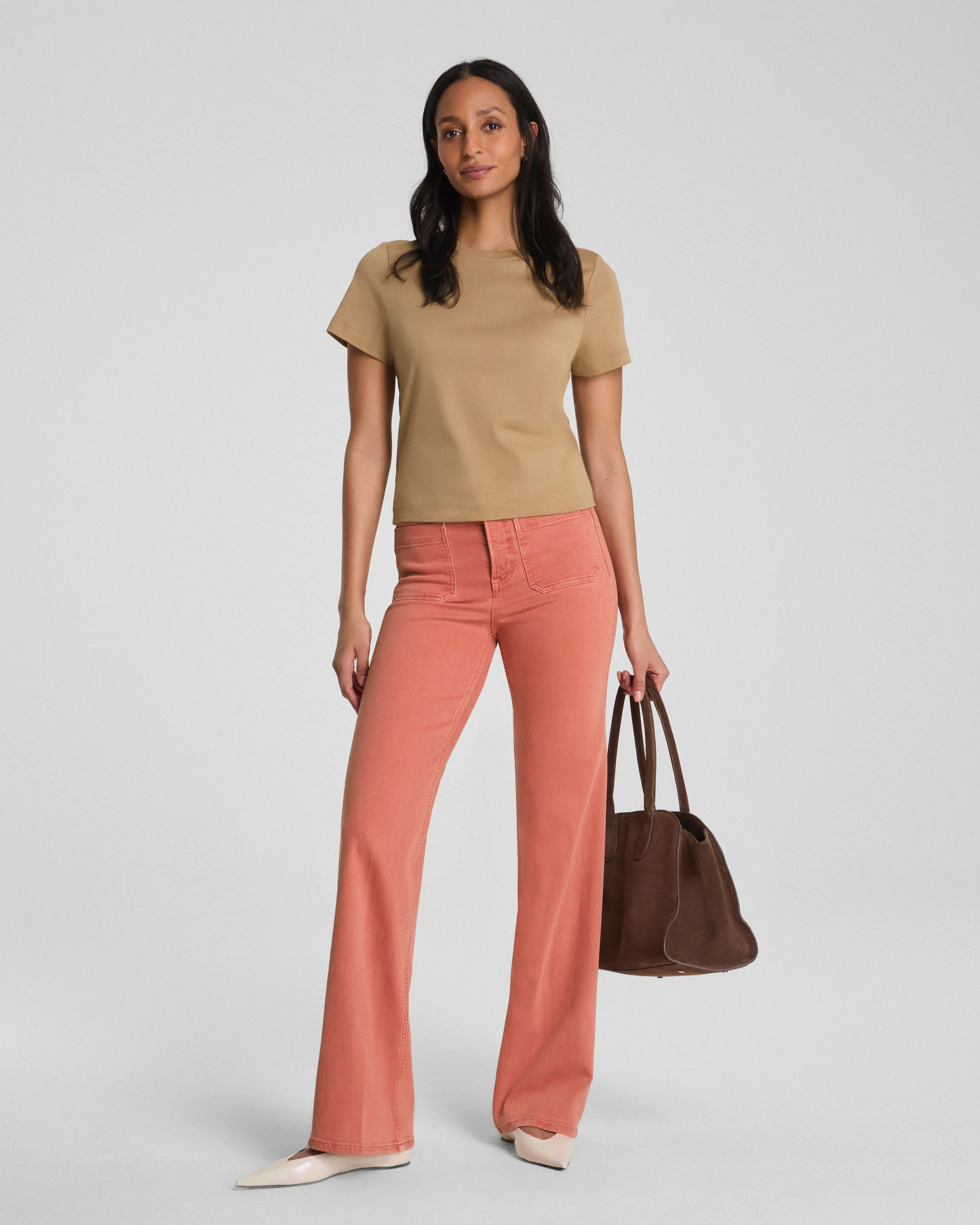 Easy Flare Jeans with Patch Pockets | Spanx