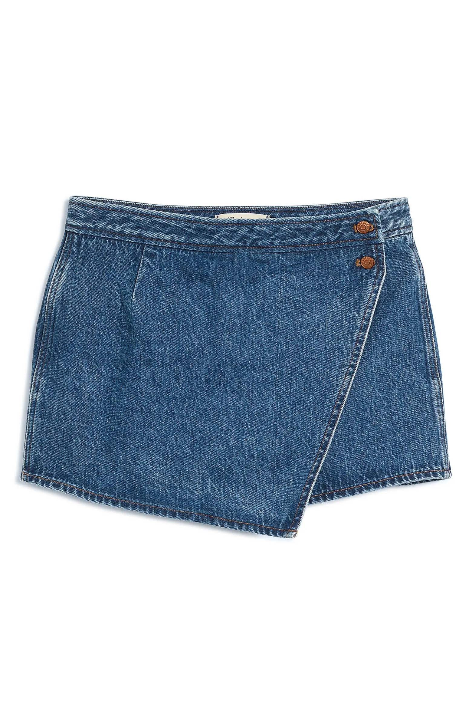 Madewell Denim Wrap Miniskort | Nordstrom | Nordstrom