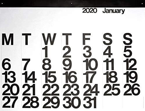 2020 Stendig Wall, Office, and Home Calendar | Authentic Original Design of Massimo Vignelli | Amazon (US)