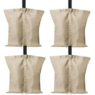 Canopy Weights Gazebo Tent Sand Bags in Beige, 4-Pack | The Home Depot
