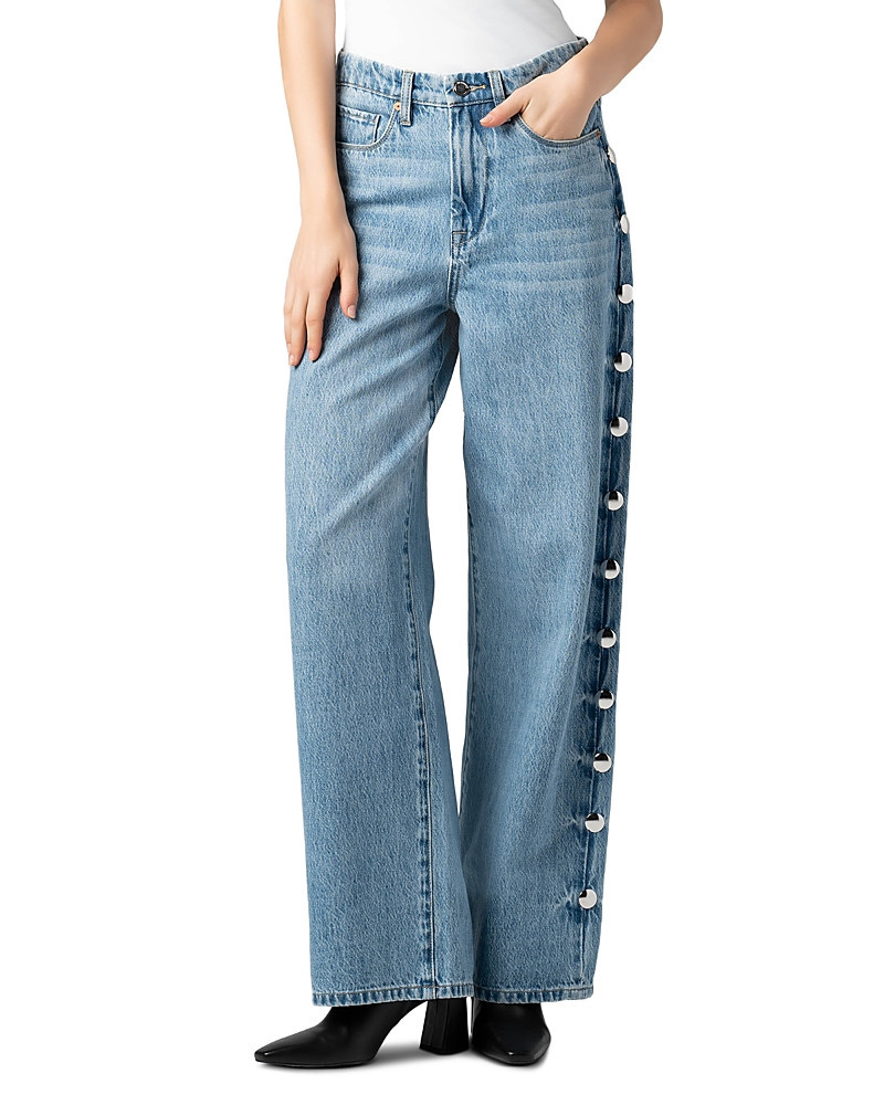 Blanknyc High Rise Studded Jeans in Silver Spoon | Bloomingdale's (US)