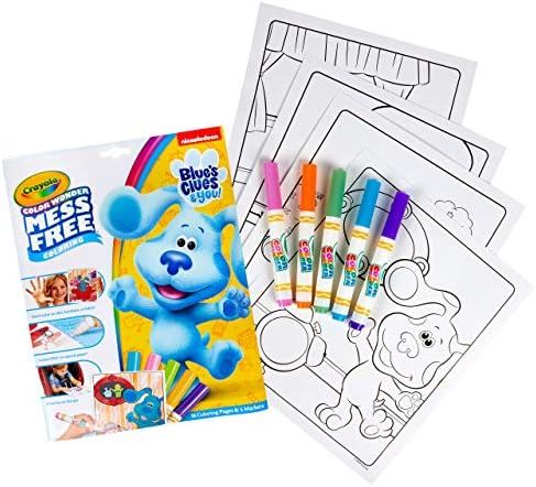 Amazon.com: Crayola Blues Clues Wonder, 18 Mess Free Coloring Pages, 1 Count (Pack of 1), Multi :... | Amazon (US)