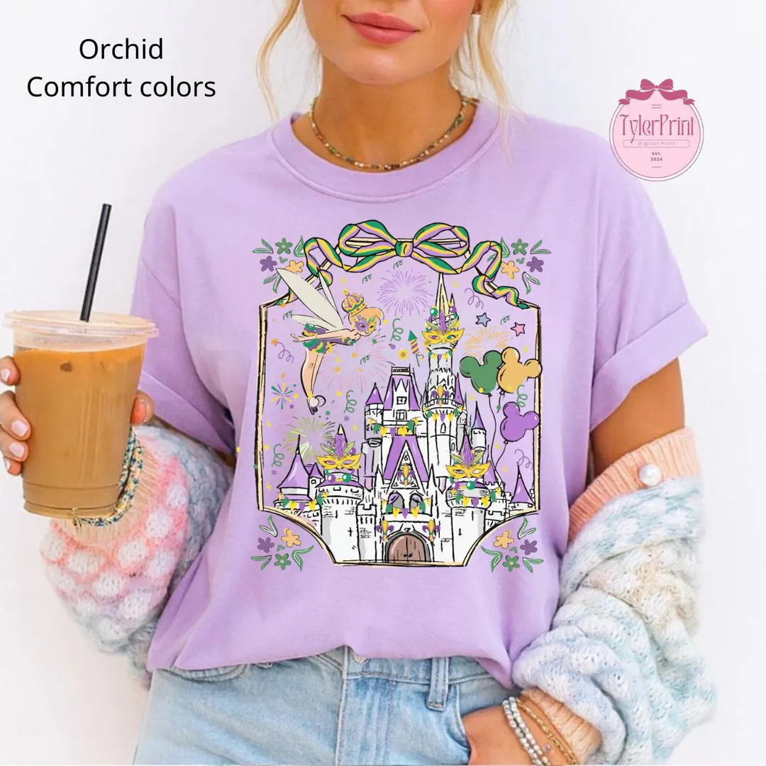 Comfort Colors Walt Disney World Happy Mardi Gras Carnival 2026 Shirt, Magic Kingdom Magical New ... | Etsy (US)