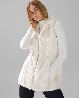 Faux Fur Vest | White House Black Market