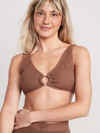 Crochet O-Ring Bikini Swim Top for Women | Old Navy (US)