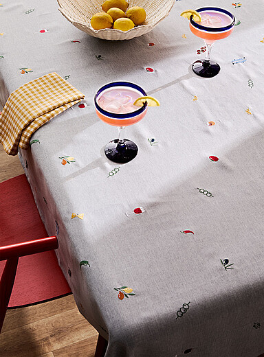 Summer feast embroidered tablecloth | Simons