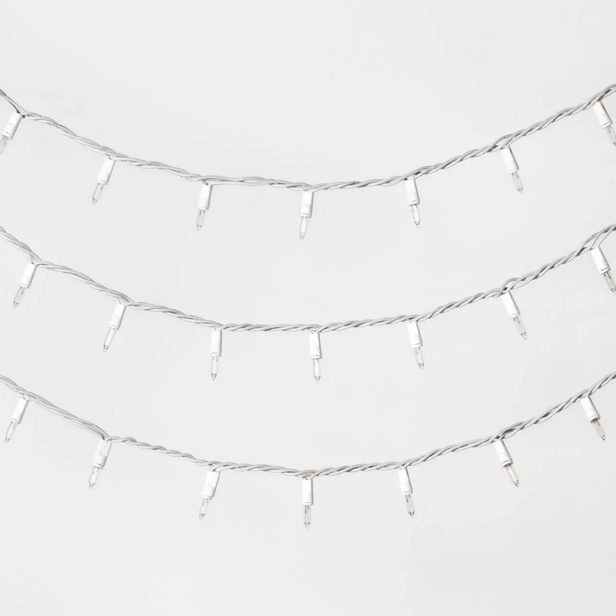 50ct Incandescent Mini Christmas String Lights Clear with White Wire - Wondershop™ | Target