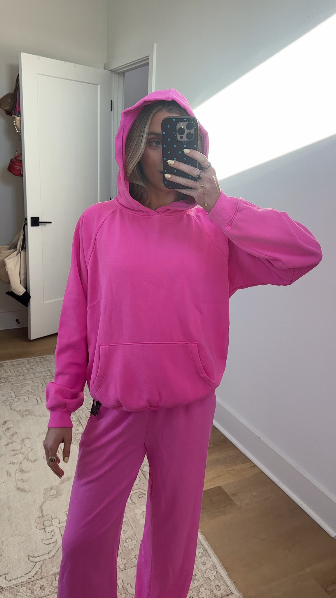 @gap Sweatset! I’m wearing the sweatpants in size XS and the sweatshirt hoodie in size small. Our signature softer than soft sweats — now in a light French Terry. Brushed outside. Textured inside. Feels better than vintage, from day one. What you get: Soft cotton-blend French terry sweatpants in a classic fit. Elasticized waist with inner drawcords. Side welt pockets. Our softer than soft sweats. Brushed on the inside. Smooth on the outside. Made so that no two are alike. What you get: Soft cotton-blend hoodie. Hooded neckline. Long sleeves. Kanga pocket.


#LTKootd #LTKTravel #LTKSaleAlert