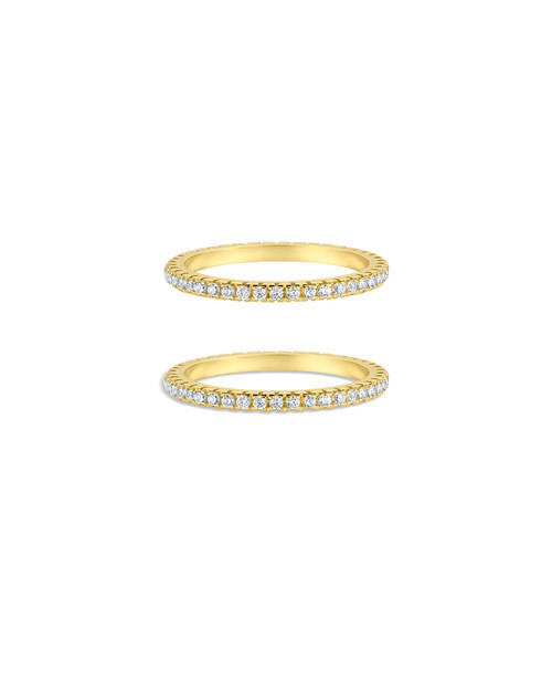 Set & Stones Aurora Smart Ring Stacking Set in Gold at Nordstrom, Size 5 | Nordstrom