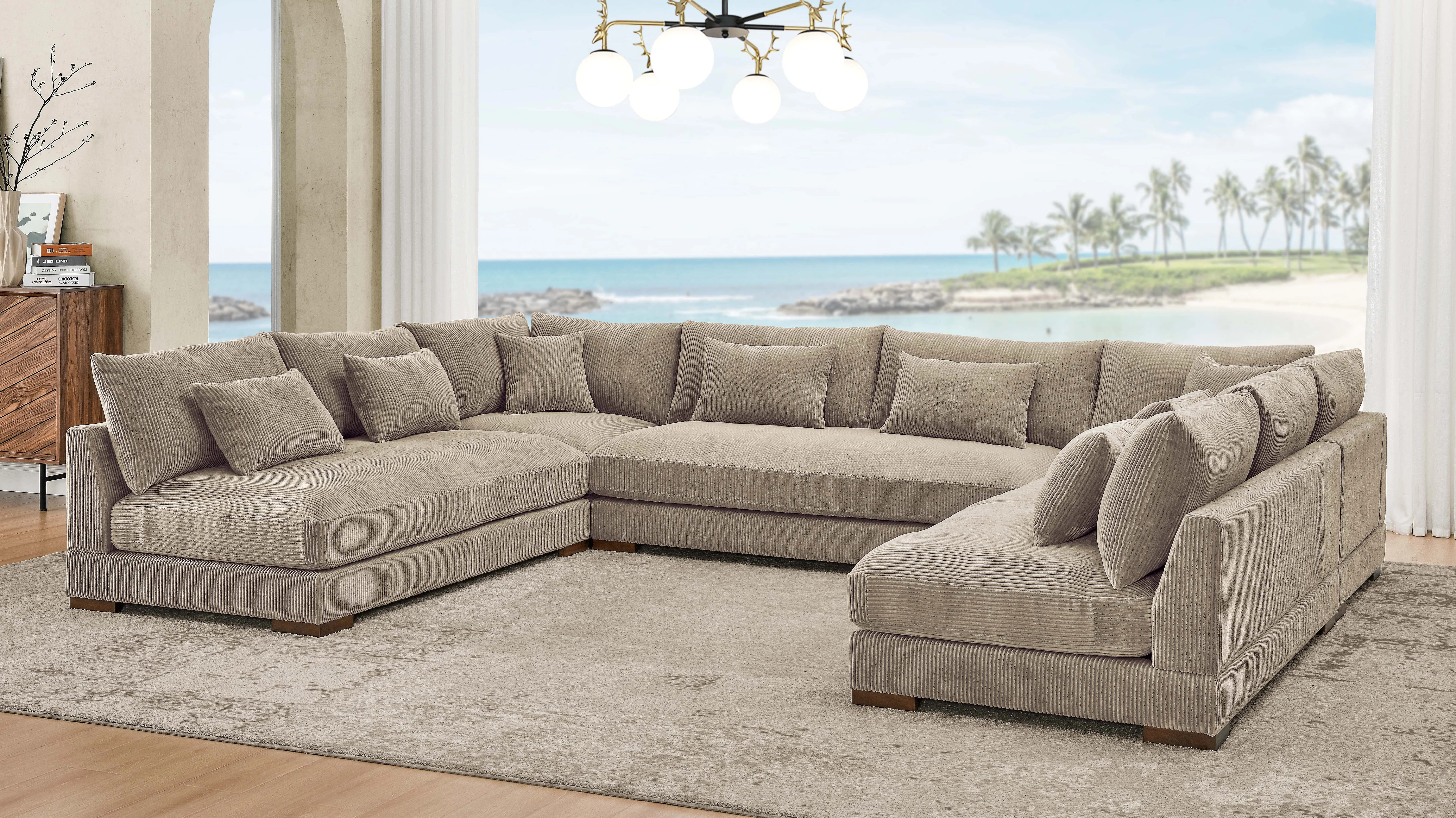 Caoimh 5 - Piece Corduroy Sectional | Wayfair North America