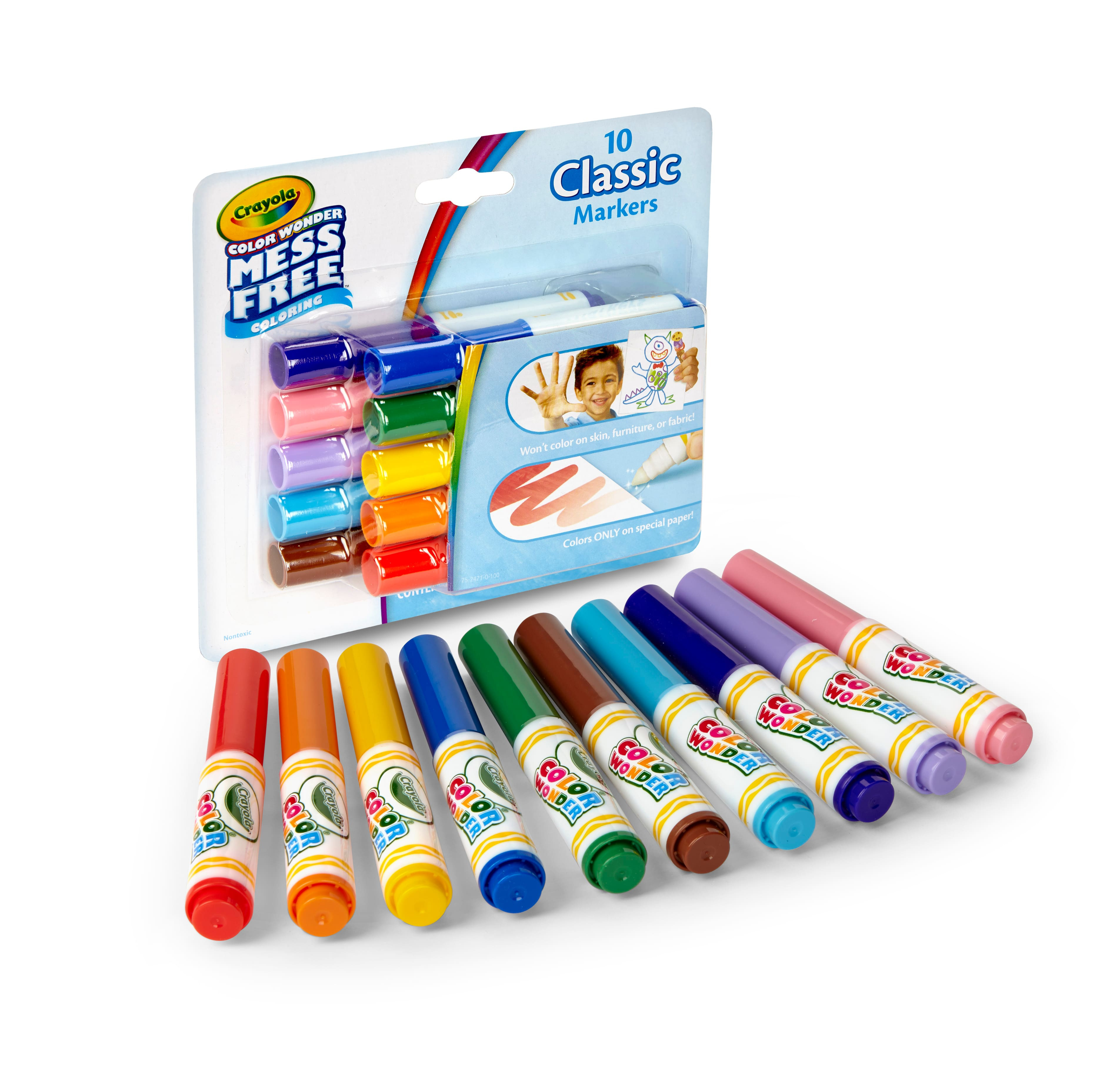8 Packs: 10 ct. (80 total) Crayola® Color Wonder Mess Free™ Classic Mini Markers | null | Michaels® | Michaels Stores