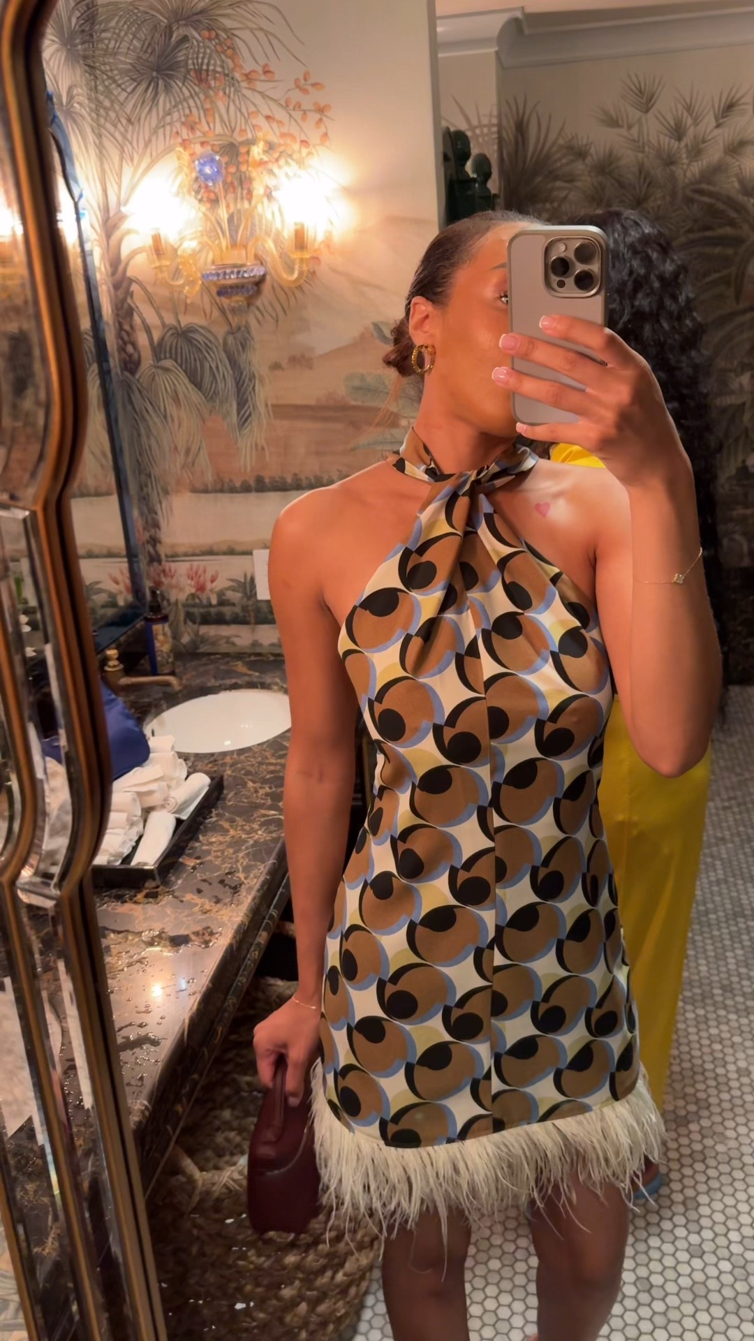 Staycation with the girls. NYC is hot enough to be a beach vacation right now so I went with this geometric abstract tropical color print dress. Compliments all night long 🎶 

Tagged some of my favorite Bali vibe dresses 👗 🇲🇹

Abstract Dresses 
Geometric Print 
Whimsical Dresses
Bali Looks
Vacation Dresses

 #summerdress #flirtystyle #nyc #staycation #vacationlooks #travellooks #vacationootd #ootn #vacationootn #mustard #olive #beuteal #powderblue #fringe #feathers #feathertrim #furtrim #zarafinds #zarasummer #zarafall25 

#LTKStyleTip #LTKPetite #LTKTravel