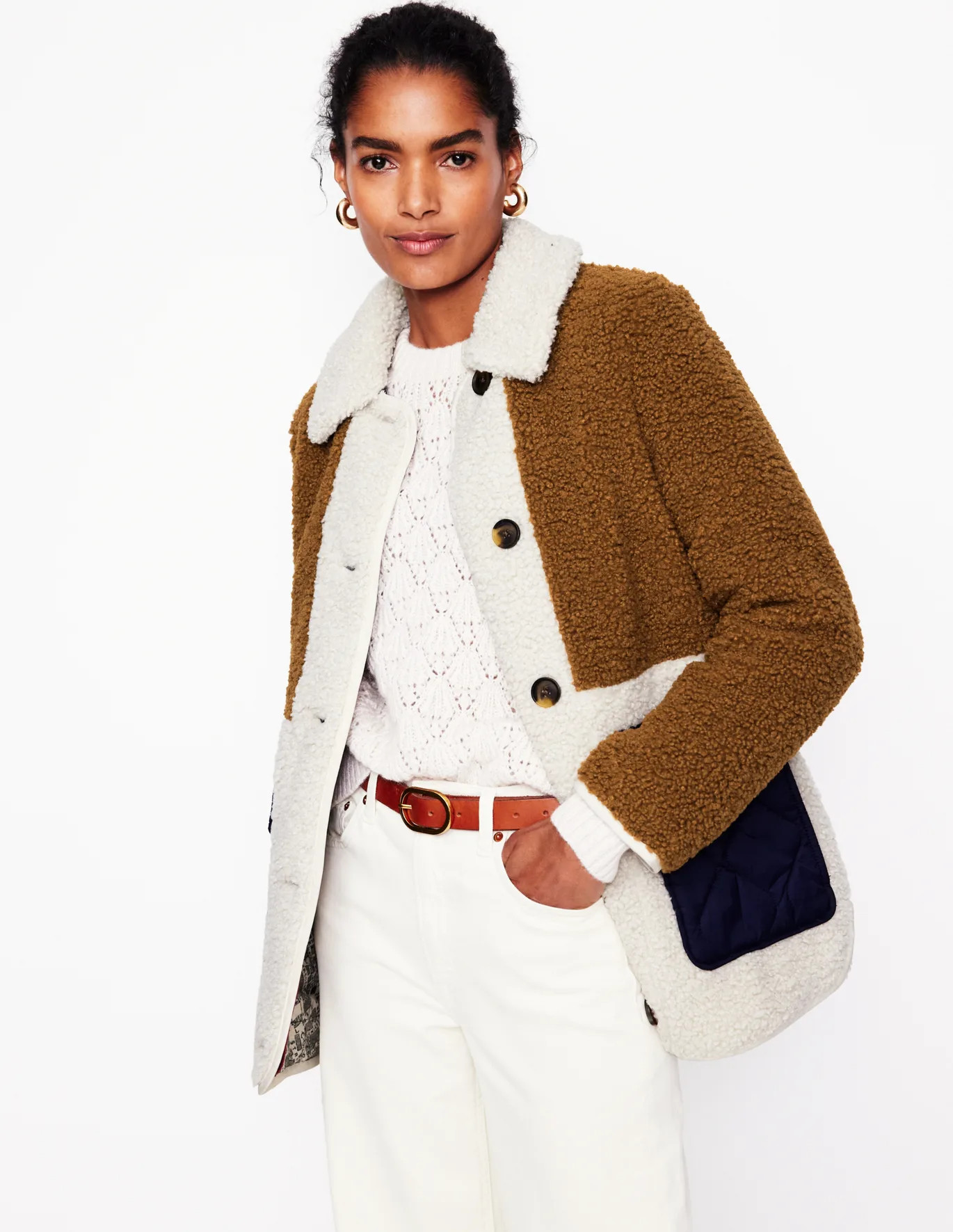 Borg Quilted Coat | Boden (US)