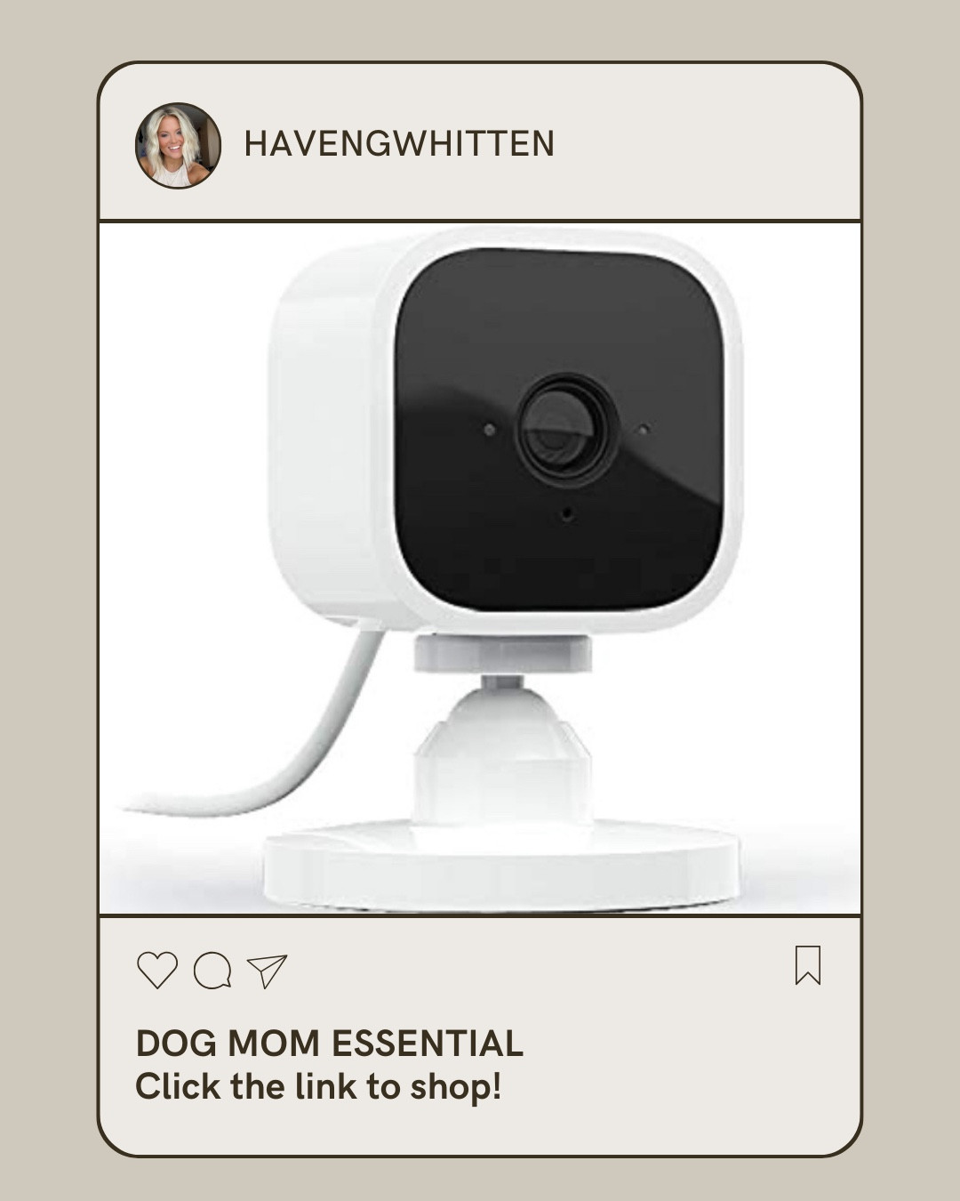 Dog mom must have! We love our Blink mini camera! We plan on getting more Blink additions once we build!
Swipe to view what Coop is up to at the moment😂

#LTKHome #LTKFamily