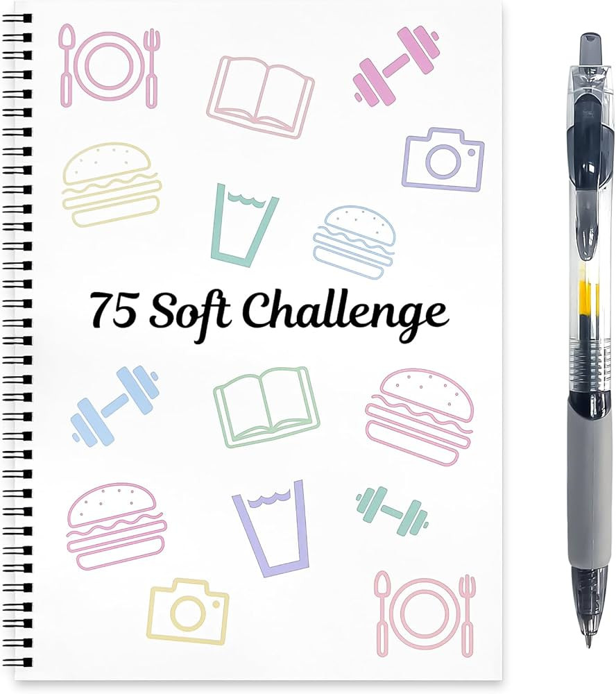 GKOPLUS 75-Day Soft Challenge Planner Notebook, 75 Easy Target Tracker Journal –12 PAGES Editab... | Amazon (US)
