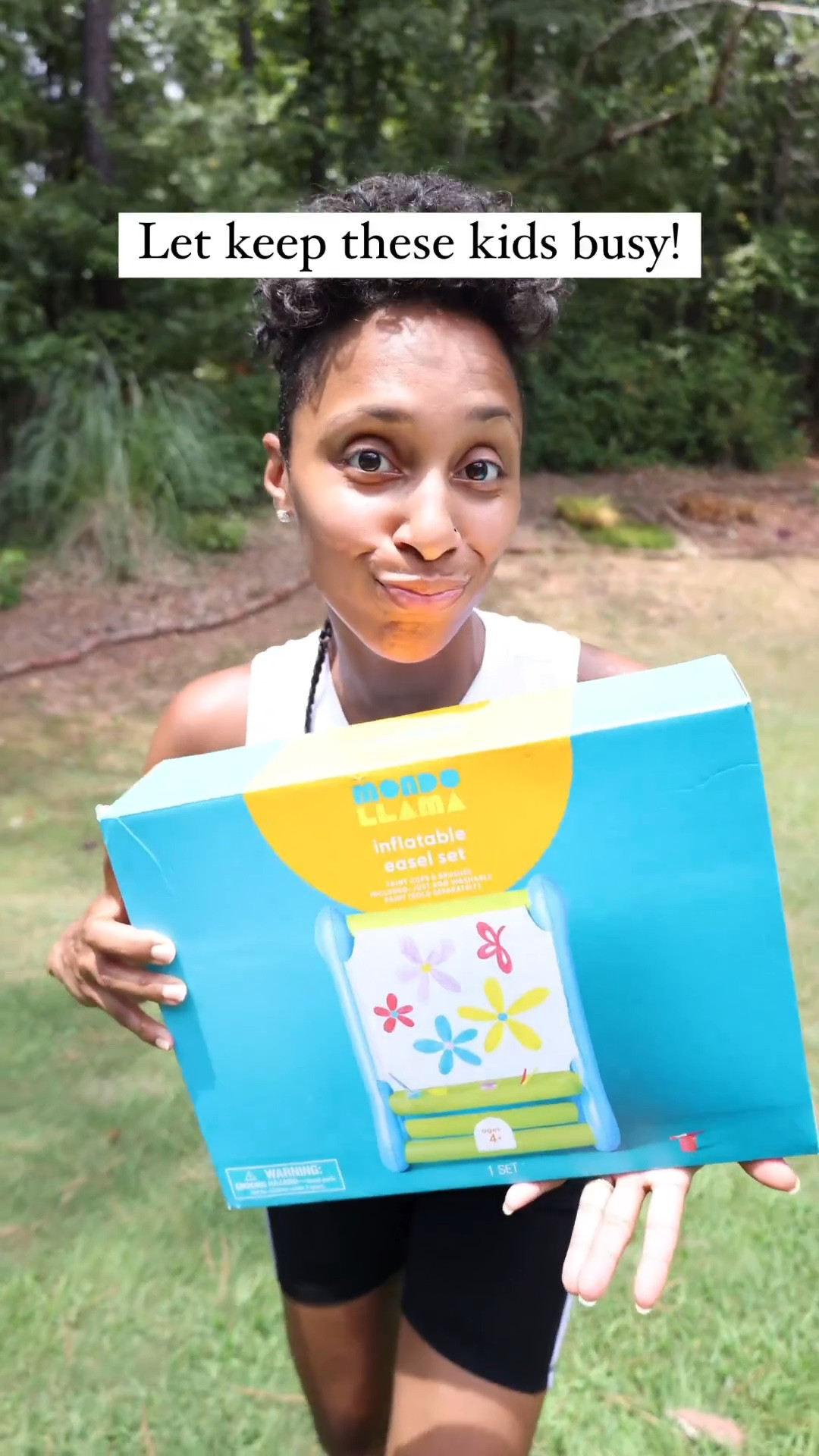 Summer isn’t over YET, and I still need to keep the kids occupied. So I found this cool, washable, blow up paint kit. It’s big enough for both of my girls to use at the same time. Now don’t make the same mistake I did, thinking I needed this to blow it up. So you’ll either need a smaller pump, or a husband to blow it up 😅 and you’re good to go. It comes with everything you need, except the paint. This is by far one of my most favorite summer finds. Once I got them going, it bought me at least an hour to get some work done 🙌🏽.

#LTKkids #LTKFind #LTKfamily