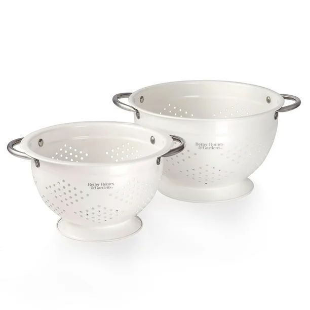 Better Homes & Gardens 2 Piece Colander Set White - Walmart.com | Walmart (US)