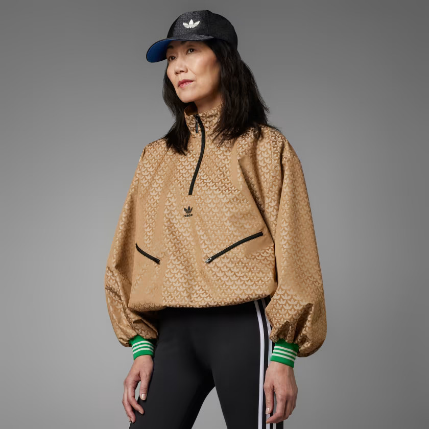 Adicolor 70s Half-Zip Monogram Windbreaker | adidas (US)