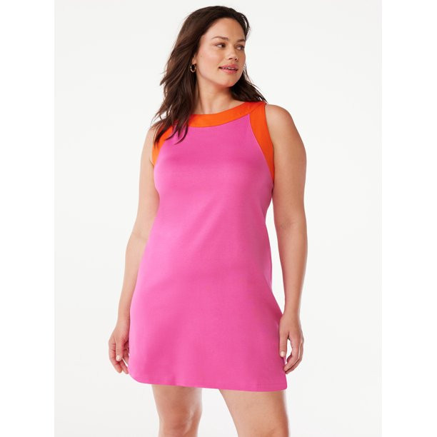 Free Assembly Sleeveless Wide Strap Mini Dress, Sizes XS-XXXL | Walmart (US)