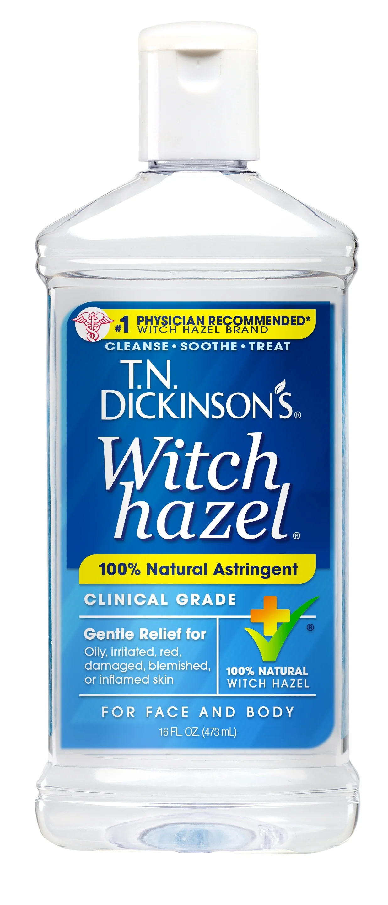 T.N. Dickinson's Witch Hazel Astringent, 100% Natural, 16 fl oz | Walmart (US)