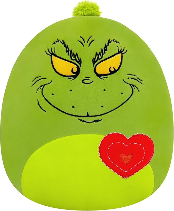 Squishmallows Original 12in Grinch with Heart – Official Jazwares Plush (Medium-Sized) | Amazon (US)