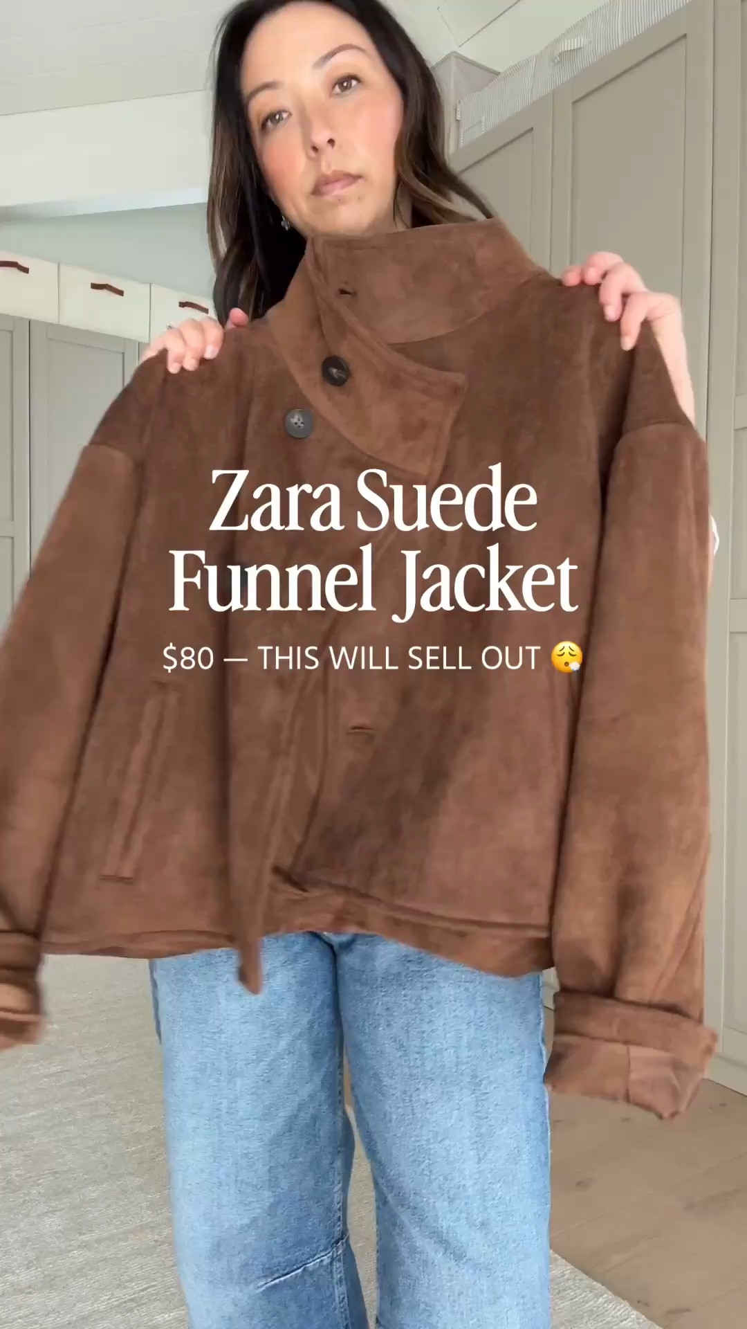 This Zara funnel neck faux suede jacket!!! It’s really good. On the big side, but material and drape is 10/10. 

Zara jacket xs
Aritzia tee medium
Citizen of Humanity Miro jeans petite 25
Reformation flats 5
Chanel trendy cc small
YSL sunglasses
Electric Picks earrings
Dorsey James necklace 15”

#LTKPetite #LTKmomlife #LTKOver40