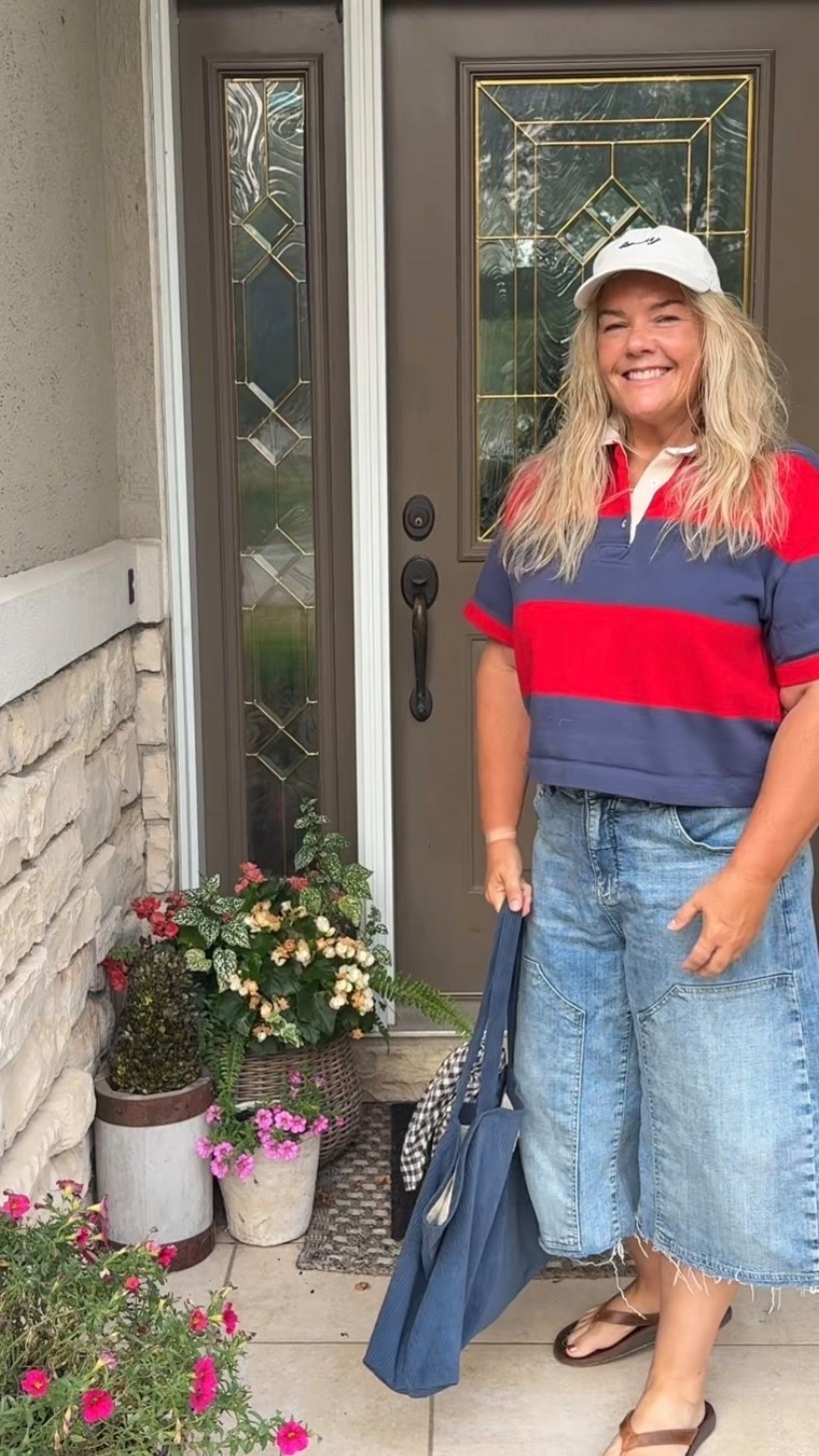 Easy everyday Summer Outfit Inspo! @Madewell rugby shirt size medium! #summeroutfitinspo

#LTKootd #LTKSeasonal #LTKOver40