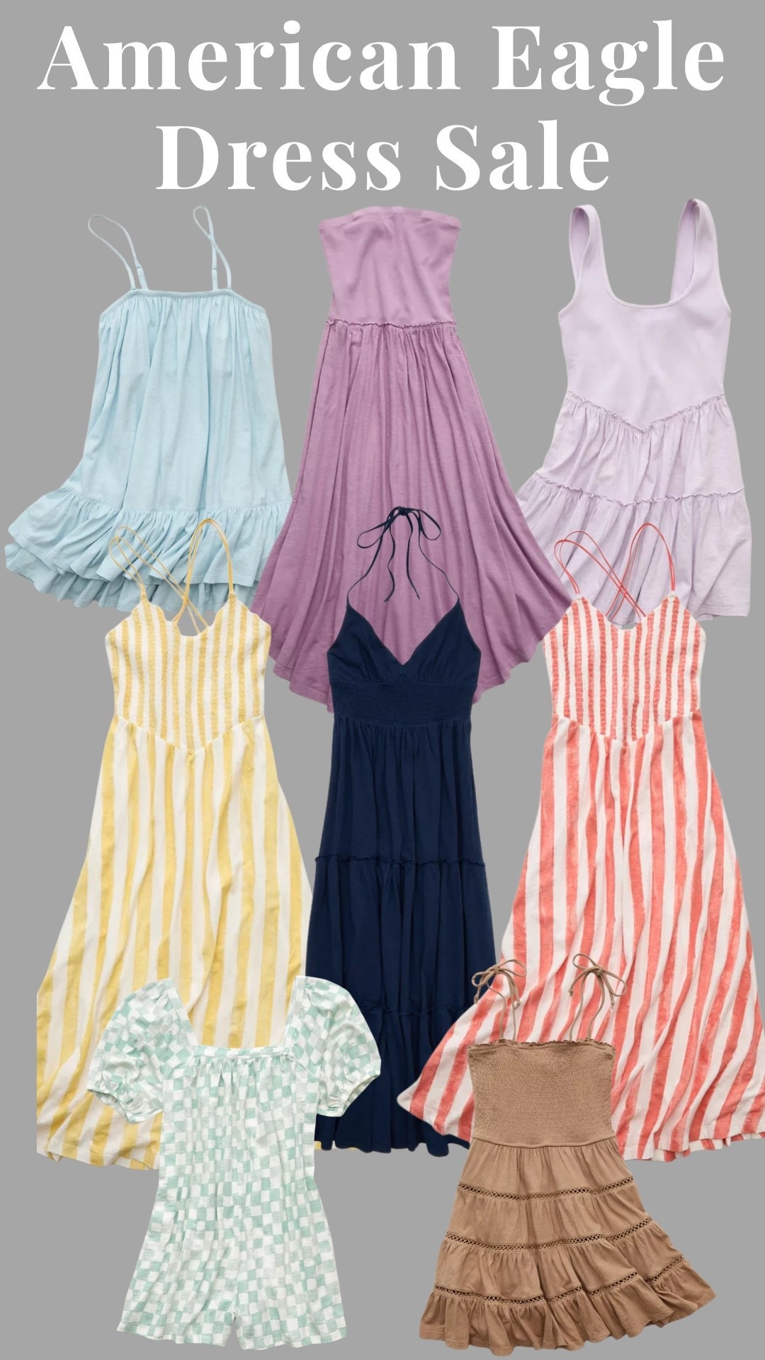 Sundresses on sale at American Eagle 😍 

@stephanie_lauer 

#LTKSeasonal #LTKootd #LTKSaleAlert