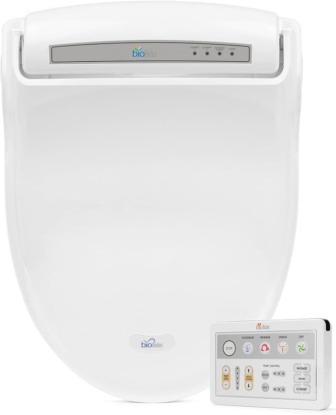 Bio Bidet by Bemis BB-1000W Supreme Warm Water Bidet Toilet Seat, Elongated, White | Amazon (US)