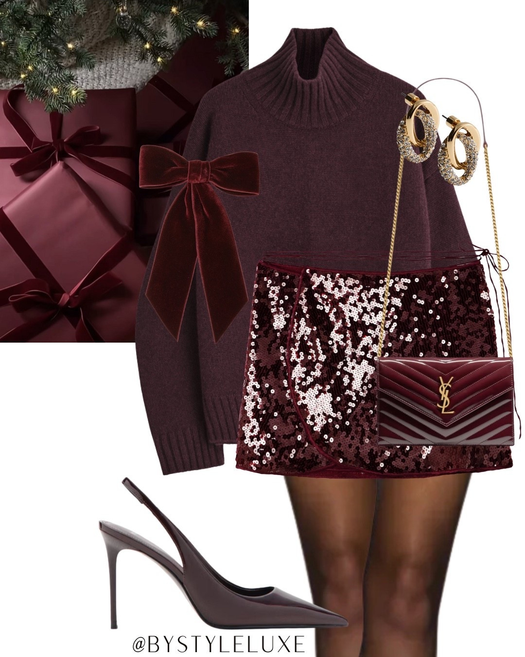 PARTYWEAR - adore this burgundy red party look 

#sequin #sequinskirt #partywear

#LTKfestive #LTKpartywear #LTKwinter