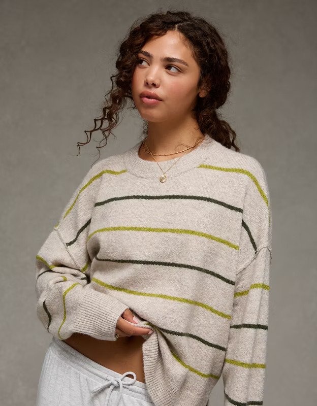 AE Whoa So Soft Classic Crew Neck Sweater | American Eagle Outfitters (US & CA)