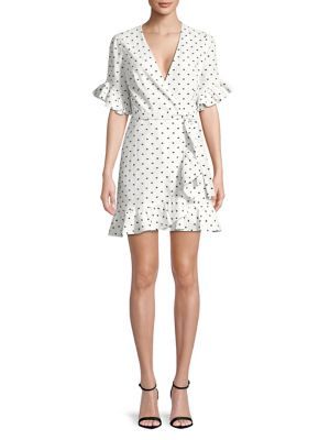Wayf - Dotted Wrap Dress | Lord & Taylor