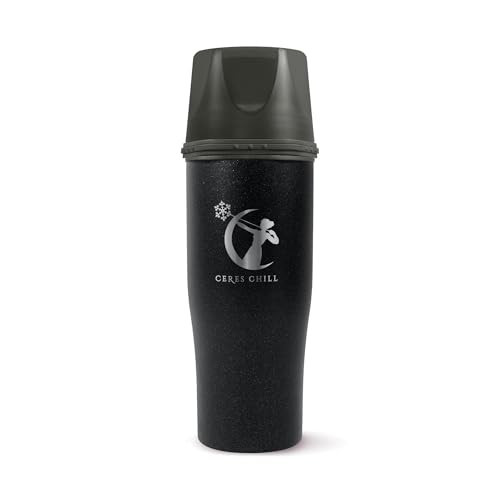 CERES CHILL Mini Breastmilk Chiller Demigoddess, Reusable Breastmilk Storage Container, Keeps Milk at Safe Temperatures for Up to 16 Hours,Bottle Cooler,Connects W/Most Major Pumps (Shimmering Black) | Amazon (US)