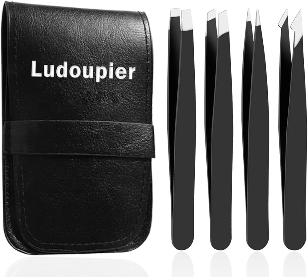 [4+1 Pieces] Tweezers Set with Travel Case, Great Precision Upgrade Professional Anti-rust Alloy ... | Amazon (US)