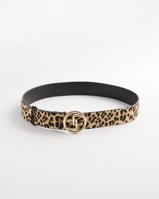 CC Logo Leopard Trouser Belt | Chico's